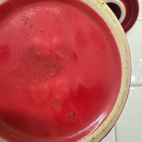 fiestaware red teapot cup mug lid vintage home decor - Picture 5 of 8